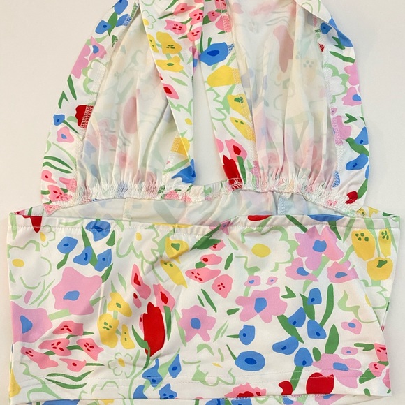 Y2K halter floral top - Picture 2 of 3